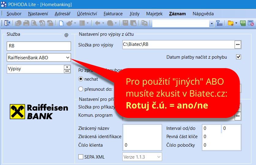 Pohoda Raiffeisenbank ABO
